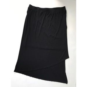 Karen by Karen Kane Black Asymmetric Skirt